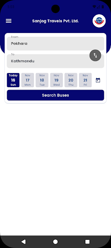Sanjog Travels Pvt. Ltd. ekran görüntüsü