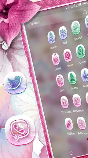 Hydrangea Flower LauncherTheme ekran görüntüsü