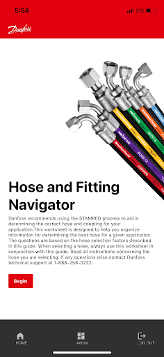 Hose & Fitting Navigator ekran görüntüsü