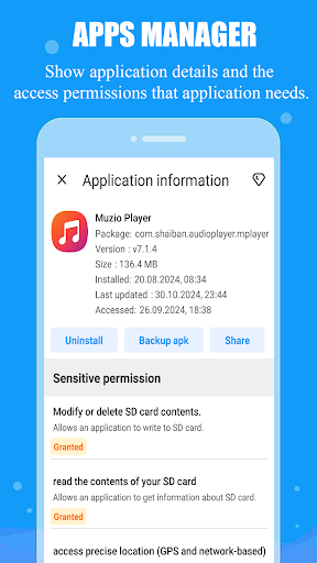 File Manager, Explorer File ekran görüntüsü