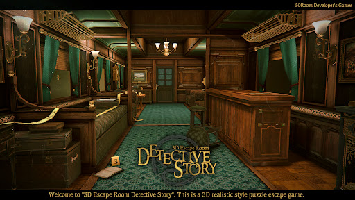 3D Escape Room Detective Story ekran görüntüsü