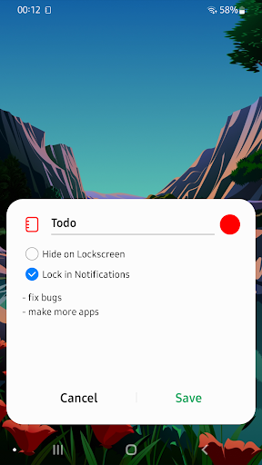 NotiNotes - Notification Notes ekran görüntüsü