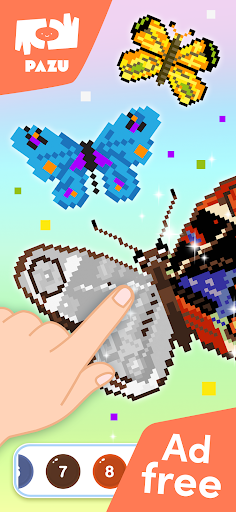 Pixel coloring games for kids ekran görüntüsü