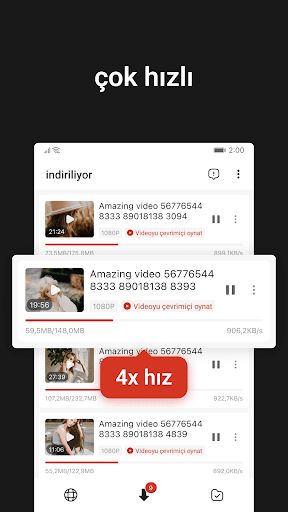 W Video Indirici ve Oynatıcı ekran görüntüsü