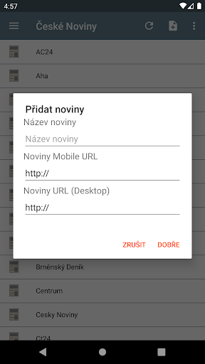 České Noviny ekran görüntüsü