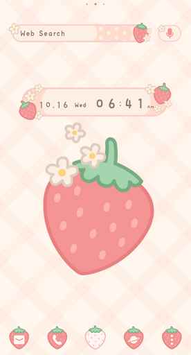 Pastel Gingham & Strawberries ekran görüntüsü