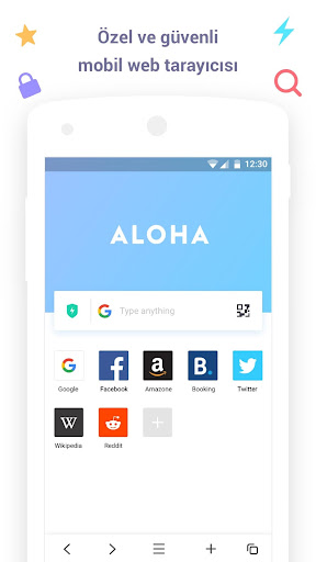 Aloha Browser Lite - Özel VPN ekran görüntüsü