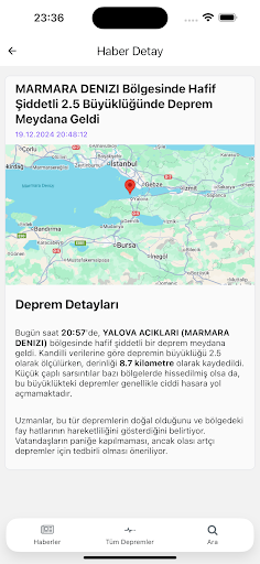 Deprem Wiki ekran görüntüsü