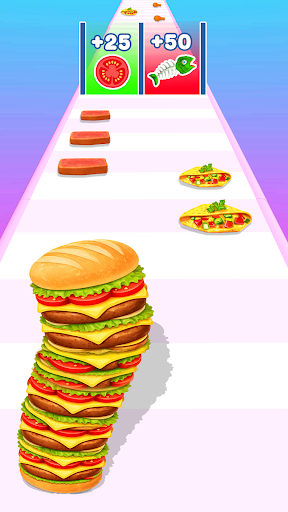 Burger Stack Cooking Games ekran görüntüsü