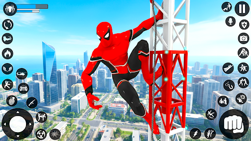 Spider Rope Hero: Crime Run 3D ekran görüntüsü