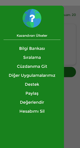 Kazandıran Ülkeler ekran görüntüsü