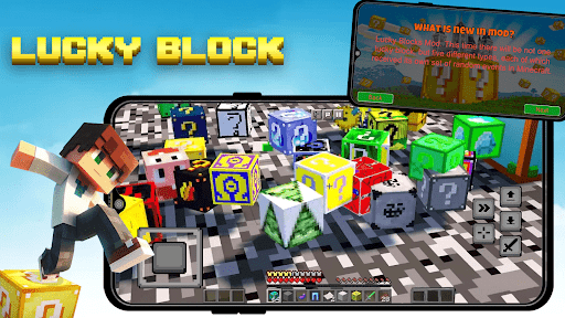 Mod Lucky Block for Minecraft ekran görüntüsü