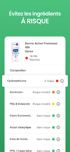 Yuka - Scan de produits ekran görüntüsü