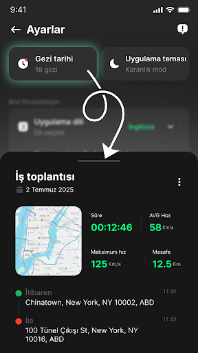 GPS Hız Ölçer Uygulaması ekran görüntüsü