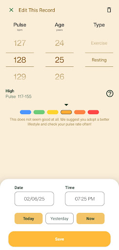 Heart Rate Monitor & Pulse Log ekran görüntüsü