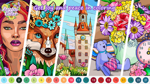Joyful Color - Color By Number ekran görüntüsü