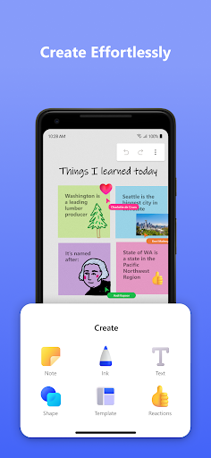 Microsoft Whiteboard ekran görüntüsü