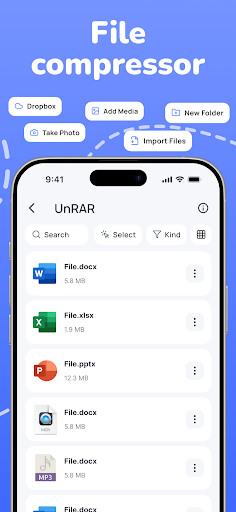 ZIP & RAR File Extractor ekran görüntüsü
