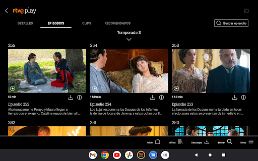 RTVE Play Android TV ekran görüntüsü