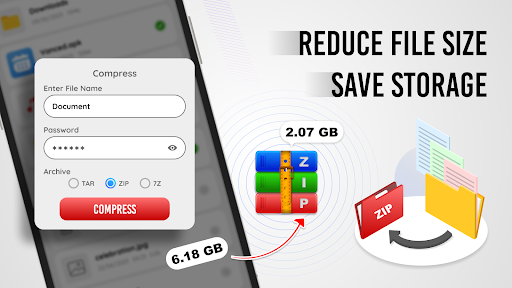 Zip Extractor - Zip UnZIP RAR ekran görüntüsü