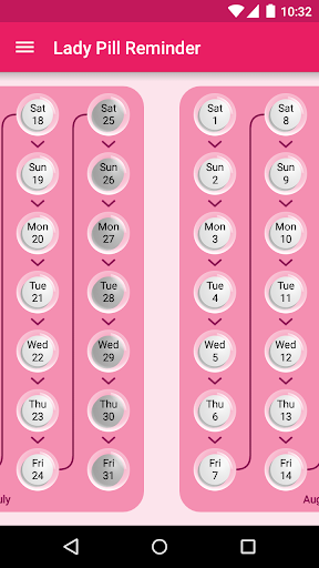 Lady Pill Reminder ekran görüntüsü