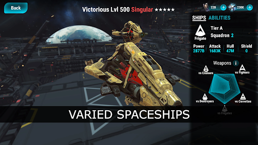 Stellar Wind Idle: Space RPG ekran görüntüsü