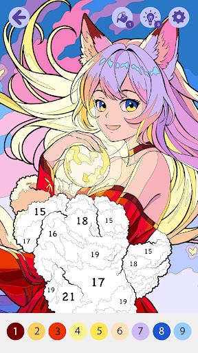 Anime Manga Color by Numbers ekran görüntüsü