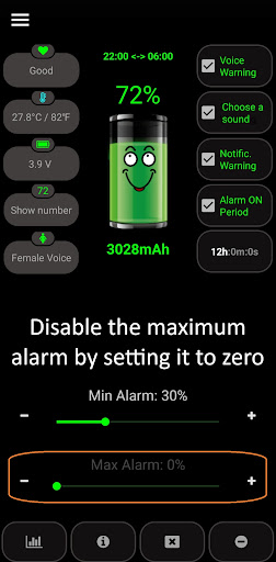 Battery Alarm PRO ekran görüntüsü