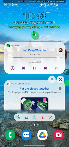 Notification Widget ekran görüntüsü