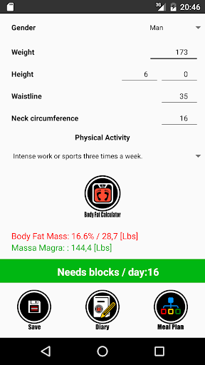 Zone Diet Free ekran görüntüsü