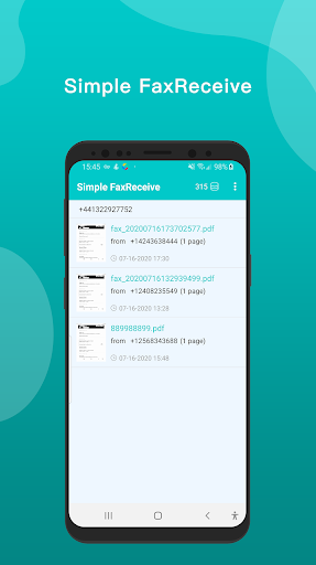 Simple FaxReceive -Receive Fax ekran görüntüsü