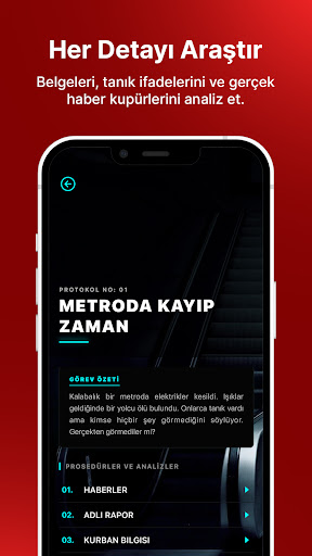 Karanlık Dosyalar ekran görüntüsü