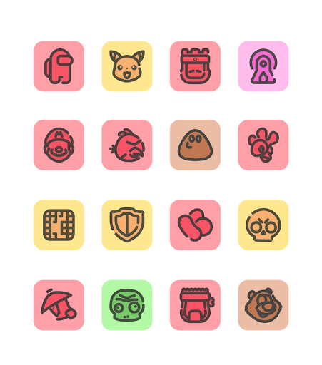 Material You Square Icon Pack ekran görüntüsü