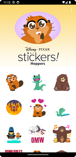 Pixar's Hoppers Stickers ekran görüntüsü