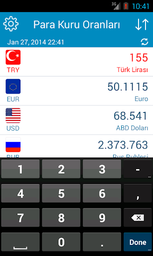 Para Kuru Oranları ekran görüntüsü
