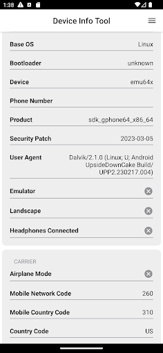 Device Info Tool ekran görüntüsü