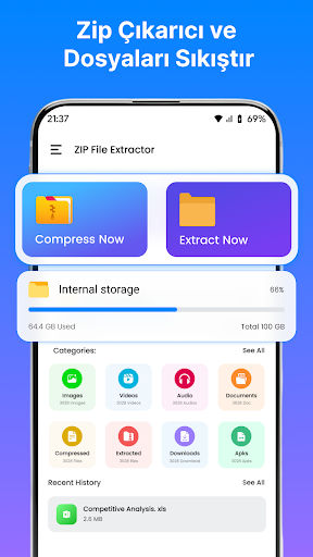 Zip Dosya Çıkarıcı ekran görüntüsü