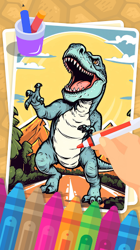 Dino Boyama Dünyası ekran görüntüsü
