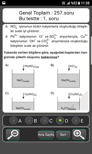 TYT ve AYT Kimya Soru Bankası ekran görüntüsü