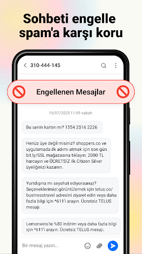 Mesajlar: SMS Uygulaması ekran görüntüsü