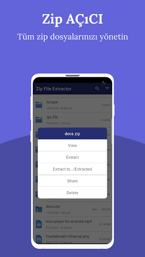 Zip Dosyası ekran görüntüsü