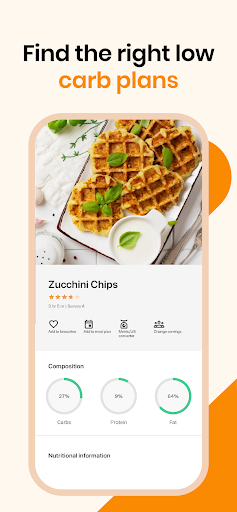 Keto diyet ve yemek planları ekran görüntüsü