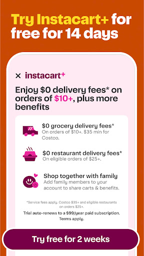 Instacart: Get Food Delivery ekran görüntüsü