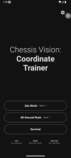 Chessis Coordinate Trainer ekran görüntüsü