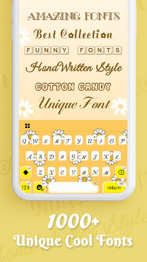 FontsApp: FancyKeyboard widget ekran görüntüsü