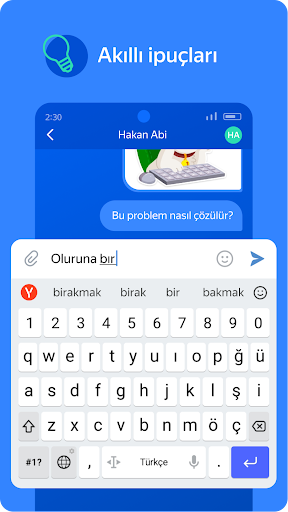 Yandex Keyboard - Klavye ekran görüntüsü