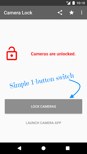 Camera Lock ekran görüntüsü