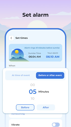 Sunrise Sunset Alarm Clock ekran görüntüsü