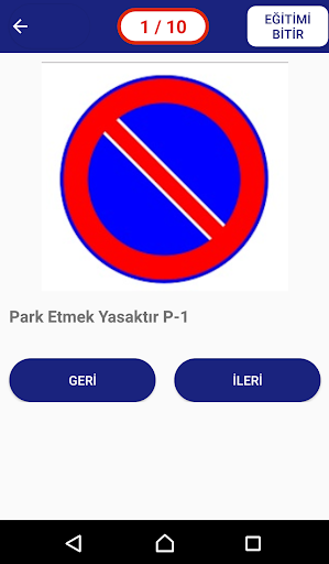 Trafik İşaretleri ekran görüntüsü