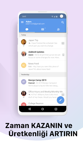 MailTime E-posta: Email Inbox ekran görüntüsü